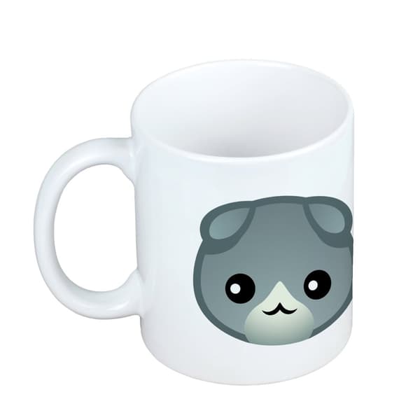 Scottish fold - muki grafiikalla ja Art-Dog-tuotemerkin kirjoituksella