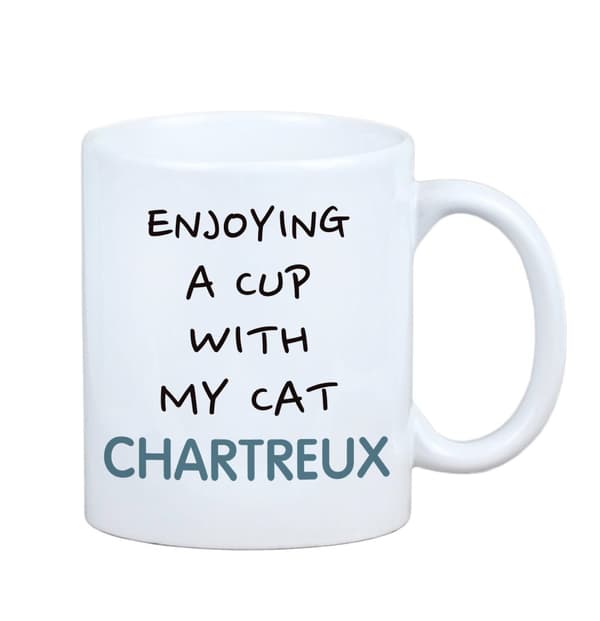 Chartreux - mugg med grafik och inskriptionen av varumärket Art-Dog