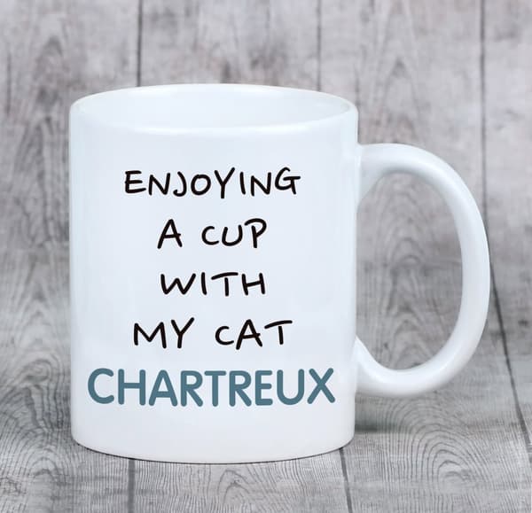 Chartreux - mugg med grafik och inskriptionen av varumärket Art-Dog