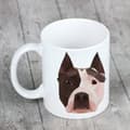 Miniatyrbild 5 av 6: American Staffordshire terrier, Amstaff, Amstaf - mugg med foto och inskriptionen geometrisk hund Art-Dog