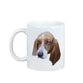 Pikkukuva 1 / 6: Basset Hound - muki, jossa on valokuva ja merkintä geometrisesta Art-Dog koirasta
