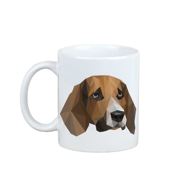Beagle - krus med et foto og inskriptionen af en geometrisk Art-Dog-hund