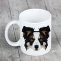 Miniatyrbild 5 av 6: Border Collie - en mugg med ett foto och inskriptionen av en geometrisk Art-Dog-hund