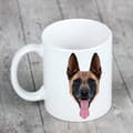 Miniatyrbillede 5 af 6: Malinois belgisk hyrde - krus med et foto og inskriptionen geometrisk hund Art-Dog