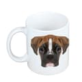 Miniatyrbild 2 av 6: Boxer, Boxer III - mugg med ett foto och inskriptionen av en geometrisk Art-Dog-hund