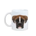 Miniatyrbild 1 av 6: Boxer, Boxer III - mugg med ett foto och inskriptionen av en geometrisk Art-Dog-hund