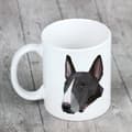 Pikkukuva 5 / 6: Bullterrieri, Bullterrieri - muki, jossa on valokuva ja merkintä geometrisesta Art-Dog koirasta