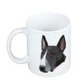 Pikkukuva 2 / 6: Bullterrieri, Bullterrieri - muki, jossa on valokuva ja merkintä geometrisesta Art-Dog koirasta