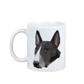 Pikkukuva 1 / 6: Bullterrieri, Bullterrieri - muki, jossa on valokuva ja merkintä geometrisesta Art-Dog koirasta