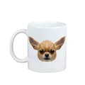 Pikkukuva 1 / 6: Lyhytkarvainen Chihuahua - muki, jossa on valokuva ja merkintä geometrinen koira Art-Dog