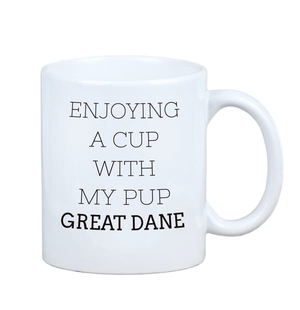 Great Dane I - krus med foto og inskriptionen geometrisk hund Art-Dog