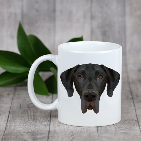 Great Dane I - krus med foto og inskriptionen geometrisk hund Art-Dog