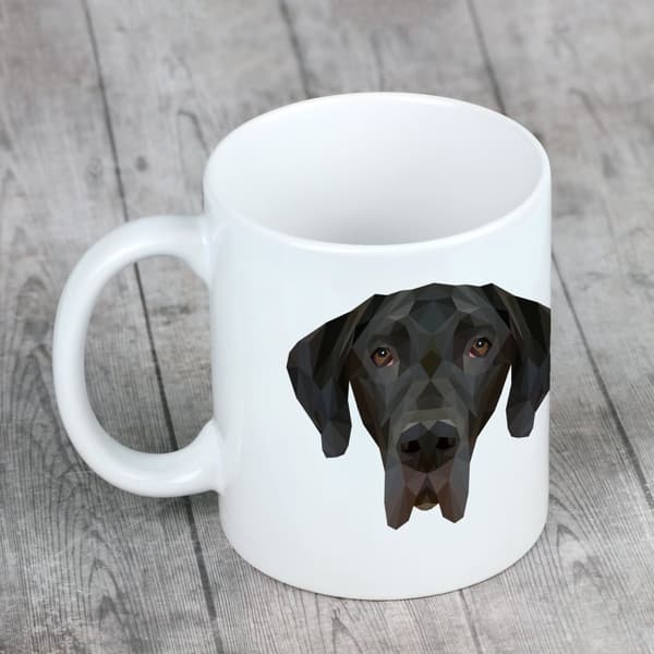 Great Dane I - krus med foto og inskriptionen geometrisk hund Art-Dog
