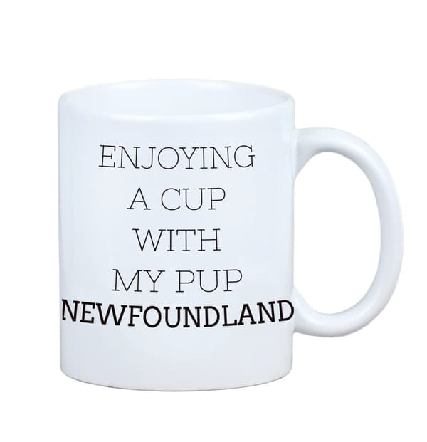 Newfoundland, Newfoundland, Wodołaz - krus med et foto og inskriptionen geometrisk hund Art-Dog