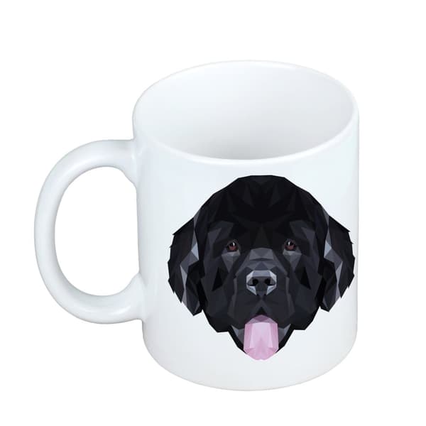 Newfoundland, Newfoundland, Wodołaz - krus med et foto og inskriptionen geometrisk hund Art-Dog