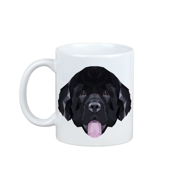 Newfoundland, Newfoundland, Wodołaz - krus med et foto og inskriptionen geometrisk hund Art-Dog