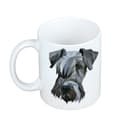 Pikkukuva 2 / 6: Tšekin terrieri, Cesky Terrier - muki, jossa on valokuva ja merkintä geometrinen koira Art-Dog