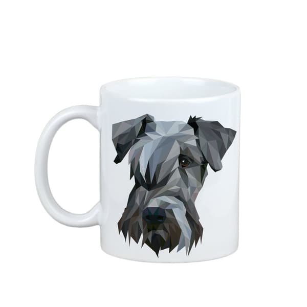 Tjekkisk terrier, Cesky Terrier - krus med et foto og inskriptionen geometrisk hund Art-Dog