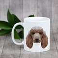 Miniatyrbillede 4 af 6: Puddel - et krus med et foto og inskriptionen: en geometrisk Art-Dog hund