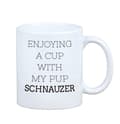 Miniatyrbild 3 av 6: Schnauzer, Schnauzer - mugg med ett foto och inskriptionen geometrisk hund Art-Dog