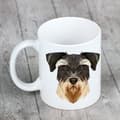 Miniatyrbild 5 av 6: Schnauzer, Schnauzer - mugg med ett foto och inskriptionen geometrisk hund Art-Dog