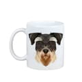 Miniatyrbild 1 av 6: Schnauzer, Schnauzer - mugg med ett foto och inskriptionen geometrisk hund Art-Dog