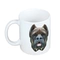 Miniatyrbild 2 av 6: Cane Corso Italiano - en mugg med ett foto och inskriptionen av en geometrisk Art-Dog-hund