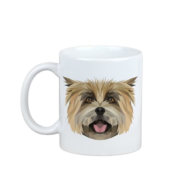 Cairn Terrier - krus med et foto og inskriptionen af en geometrisk Art-Dog-hund