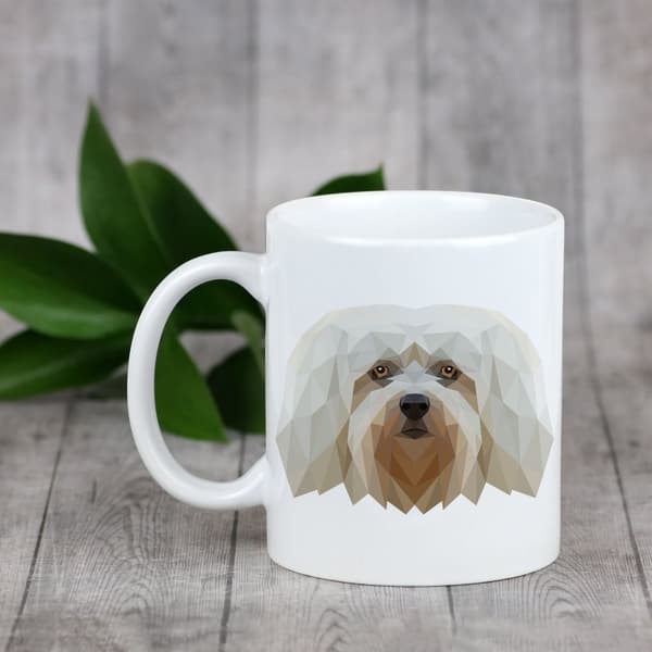 Havanese, Havanese - et krus med et foto og inskriptionen af en geometrisk Art-Dog-hund