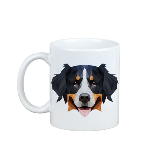 Berner Sennenhund, Berner Sennenhund - krus med et foto og inskriptionen geometrisk hund Art-Dog