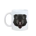 Pikkukuva 1 / 6: Bouvier des Flandres - muki, jossa on valokuva ja kirjoitus geometrisesta Art-Dog-koirasta