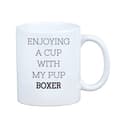 Miniatyrbild 3 av 6: Boxer, Boxer I - mugg med ett foto och inskriptionen av en geometrisk Art-Dog-hund