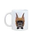 Miniatyrbild 1 av 6: Boxer, Boxer I - mugg med ett foto och inskriptionen av en geometrisk Art-Dog-hund