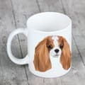 Miniatyrbild 5 av 6: Cavalier King Charles Spaniel - mugg med ett foto och inskriptionen av en geometrisk Art-Dog-hund