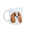 Miniatyrbild 1 av 6: Cavalier King Charles Spaniel - mugg med ett foto och inskriptionen av en geometrisk Art-Dog-hund
