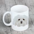 Pikkukuva 5 / 6: Bolognese, Bolognese - muki, jossa on valokuva ja merkintä geometrisesta Art-Dog koirasta