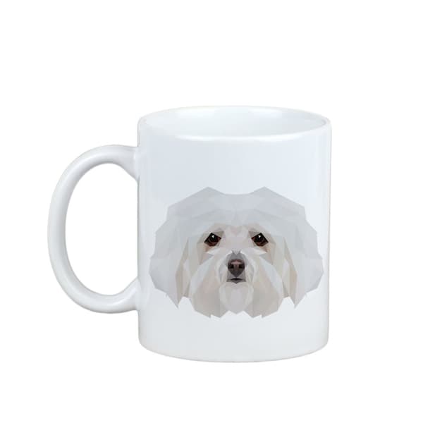 Bolognese, Bolognese - krus med et foto og inskriptionen af en geometrisk Art-Dog-hund