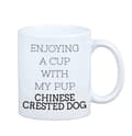 Miniatyrbild 3 av 6: Chinese Crested Dog - mugg med ett foto och inskriptionen: en geometrisk Art-Dog-hund