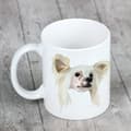 Miniatyrbild 5 av 6: Chinese Crested Dog - mugg med ett foto och inskriptionen: en geometrisk Art-Dog-hund