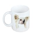 Miniatyrbild 2 av 6: Chinese Crested Dog - mugg med ett foto och inskriptionen: en geometrisk Art-Dog-hund