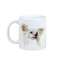 Miniatyrbild 1 av 6: Chinese Crested Dog - mugg med ett foto och inskriptionen: en geometrisk Art-Dog-hund