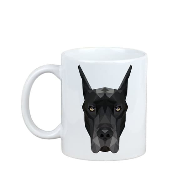 Grand Danois - krus med foto og inskriptionen geometrisk hund Art-Dog