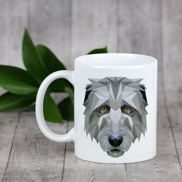 Irlanninsusikoira, Irlanninsusikoira - muki, jossa kuva ja merkintä: geometrinen Art-Dog koira