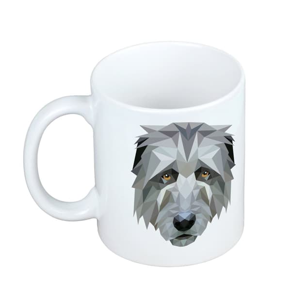 Irlanninsusikoira, Irlanninsusikoira - muki, jossa kuva ja merkintä: geometrinen Art-Dog koira