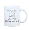 Miniatyrbild 3 av 6: Podenco från Ibiza, Podenco Ibicenco - mugg med ett foto och inskriptionen av en geometrisk hund Art-Dog
