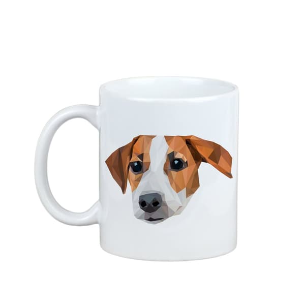 Jack Russell Terrier - krus med et foto og inskriptionen geometrisk hund Art-Dog