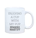 Miniatyrbild 3 av 6: Spansk Mastiff - mugg med ett foto och inskriptionen geometrisk hund Art-Dog