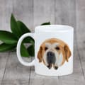 Miniatyrbild 4 av 6: Spansk Mastiff - mugg med ett foto och inskriptionen geometrisk hund Art-Dog