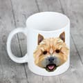 Miniatyrbillede 5 af 6: Norwich Terrier - krus med et foto og inskriptionen af en geometrisk Art-Dog-hund