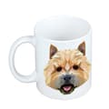 Miniatyrbillede 2 af 6: Norwich Terrier - krus med et foto og inskriptionen af en geometrisk Art-Dog-hund